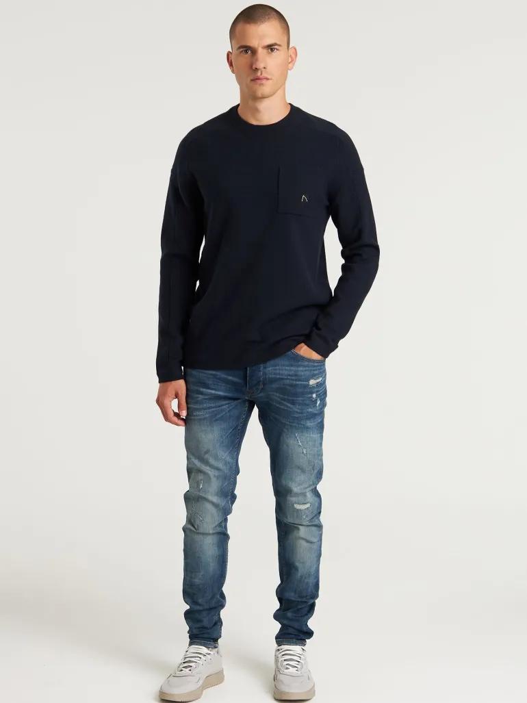 OSCAR ROUND navy