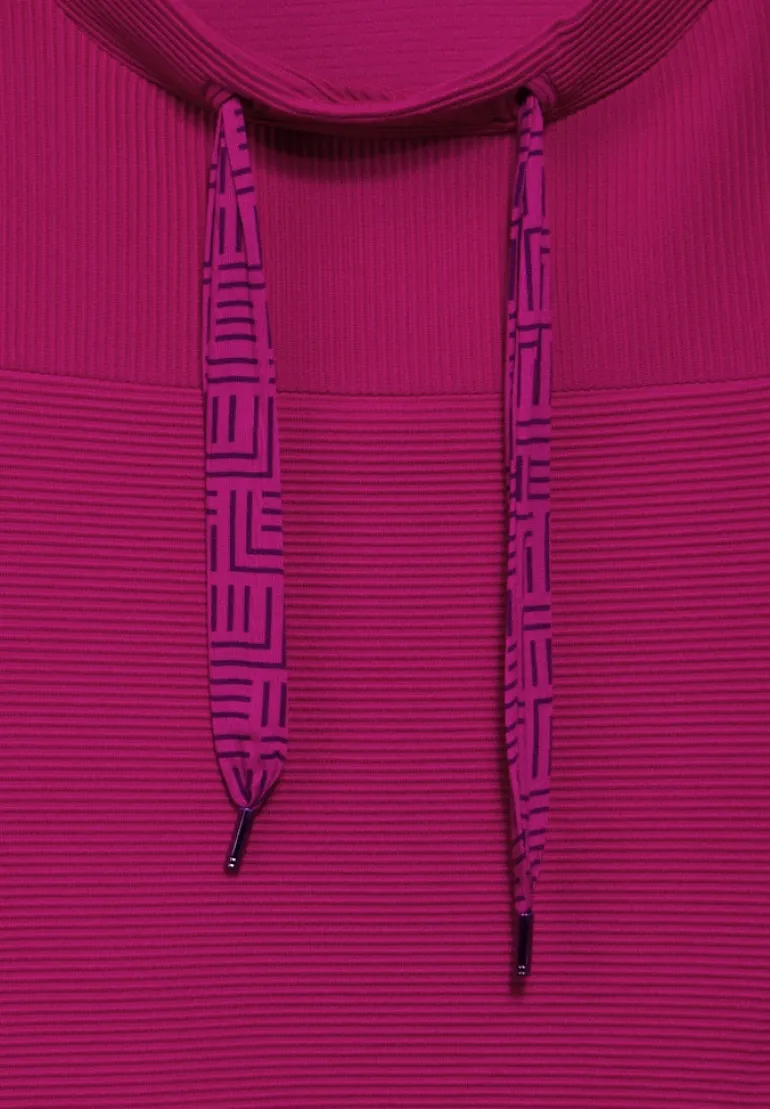 Ottoman-Pullover jewel pink