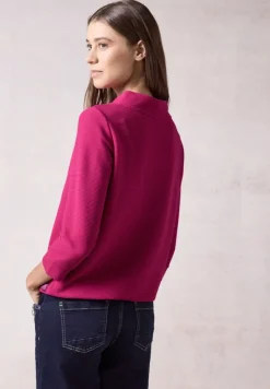 Ottoman-Pullover jewel pink