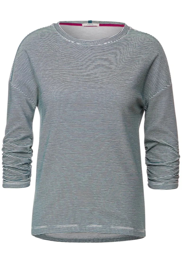 Ottoman Streifenshirt vanilla white