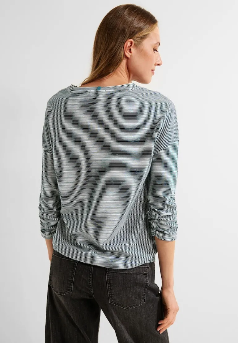 Ottoman Streifenshirt vanilla white