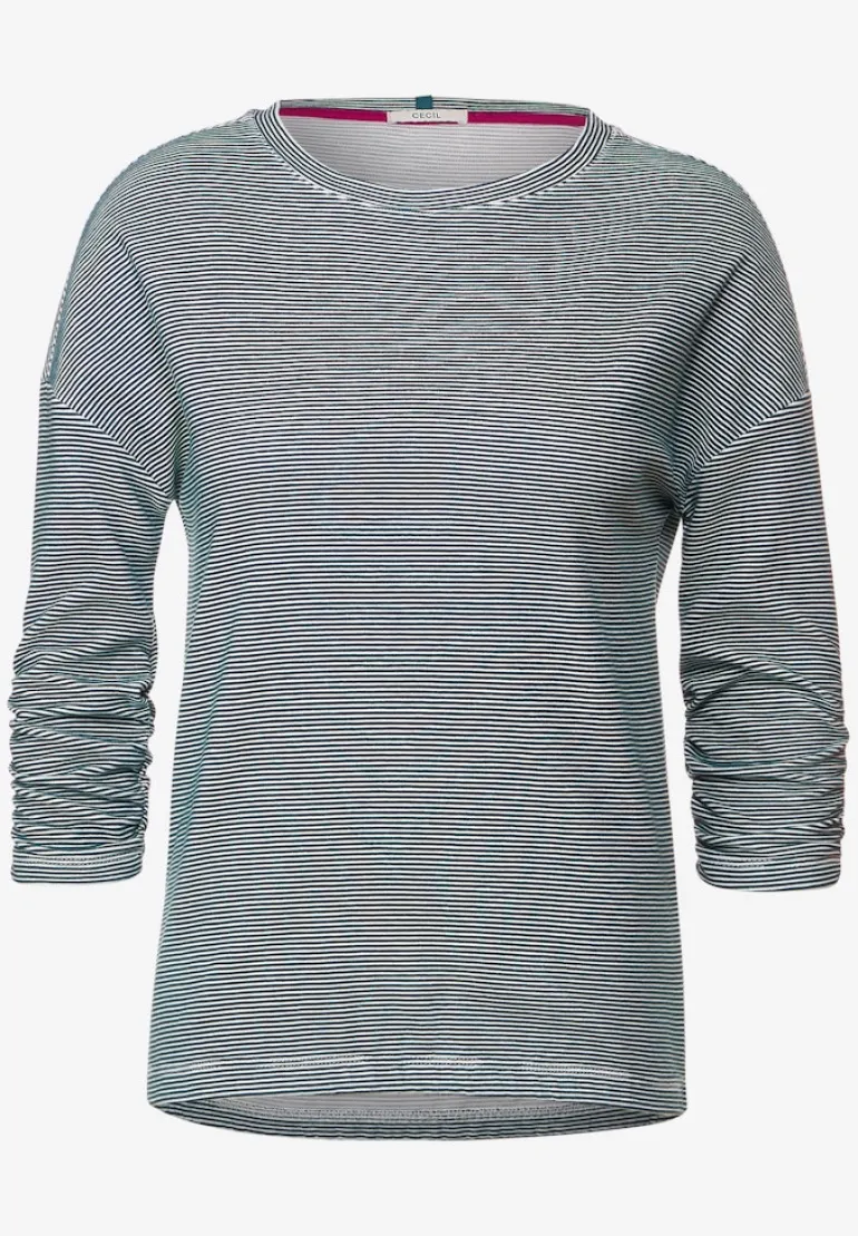Ottoman Streifenshirt vanilla white