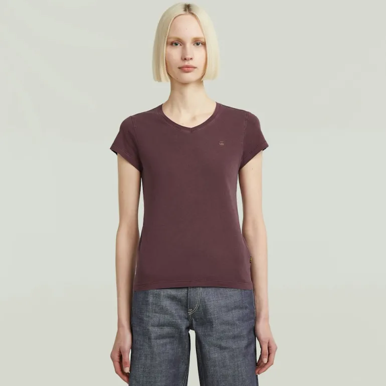 Overdyed eyben slim v t 2.0 wmn maroon gd