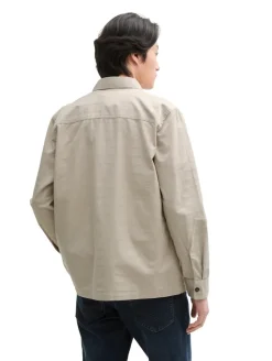 Overshirt Hemd aus Baumwolle cashew beige