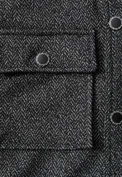 Overshirt mit Kapuze black