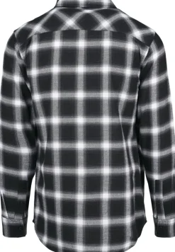 Oversized Checked Shirt blk, wht