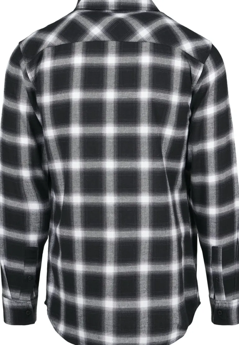 Oversized Checked Shirt blk, wht