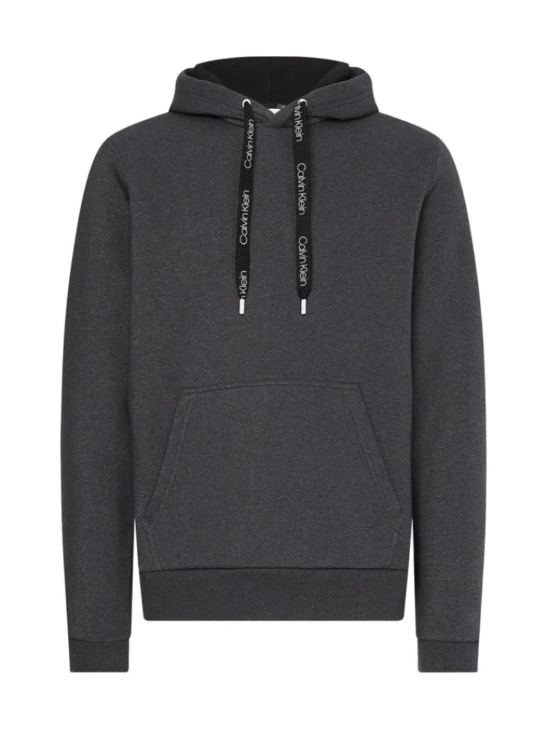 OVERSIZED DRAWSTRINGS HOODIE dark grey heather