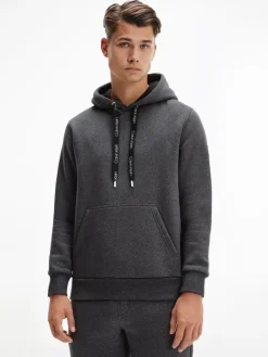 OVERSIZED DRAWSTRINGS HOODIE dark grey heather
