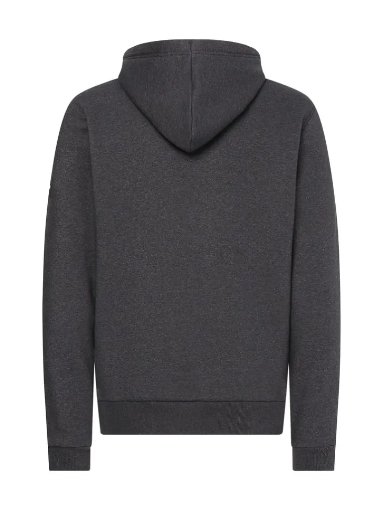 OVERSIZED DRAWSTRINGS HOODIE dark grey heather