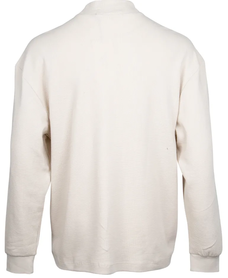 Oversized Langarmshirt beige