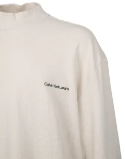 Oversized Langarmshirt beige