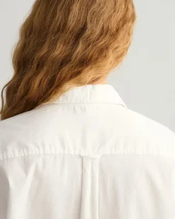 Oversized Oxford-Bluse white
