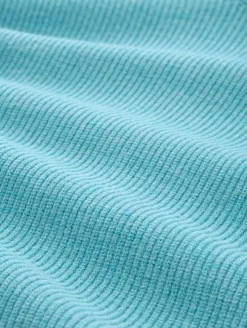 Oversize Rollkragenpullover tropical teal melange
