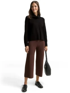 Oversize Rollkragenpullover deep black