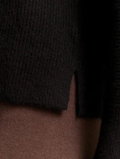 Oversize Rollkragenpullover deep black