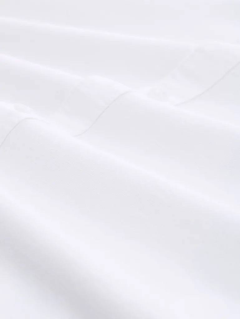 Oxford Hemd mit Logo-Stickerei white