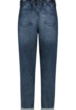 Paperbag Jeans dark blue denim d281