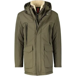 PARKA KONFEKTION moss green melange