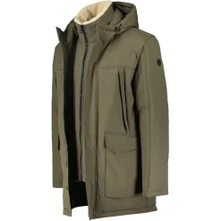 PARKA KONFEKTION moss green melange