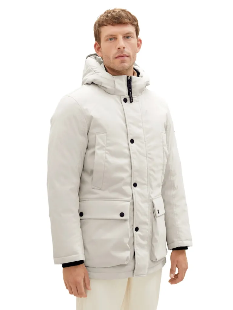 Parka mit abnehmbarer Kapuze beige alfalfa