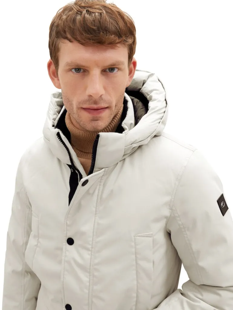 Parka mit abnehmbarer Kapuze beige alfalfa