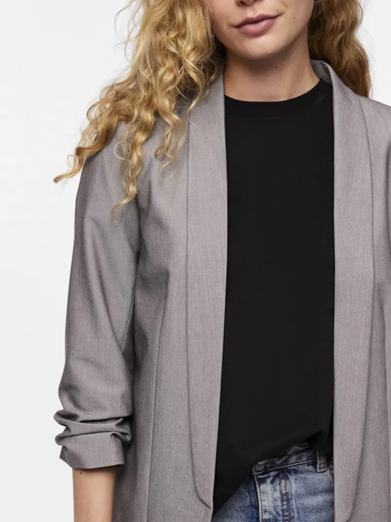 PCBOSELLA 3/4 BLAZER NOOS BC light grey melange