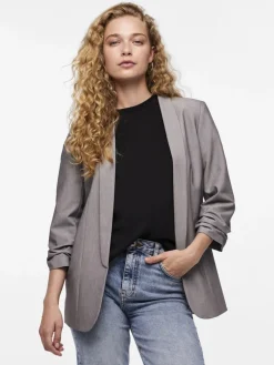 PCBOSELLA 3/4 BLAZER NOOS BC light grey melange