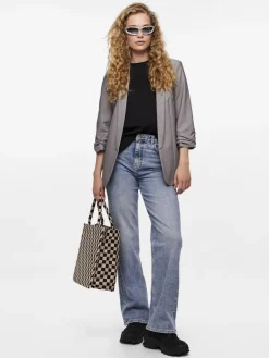 PCBOSELLA 3/4 BLAZER NOOS BC light grey melange