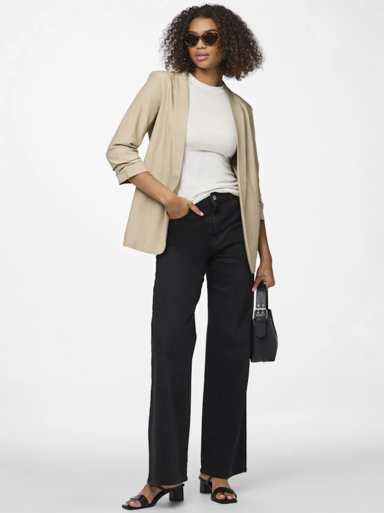 PCBOSELLA 3/4 BLAZER NOOS BC white pepper