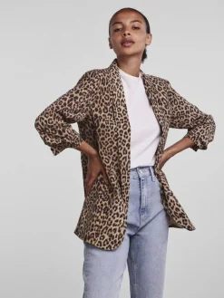 PCBOSELLA 3/4 PRINTED BLAZER NOOS BC natural
