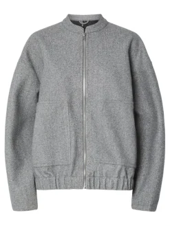 PCDEBBIE LS BOMBER JACKET NOOS BC light grey melange
