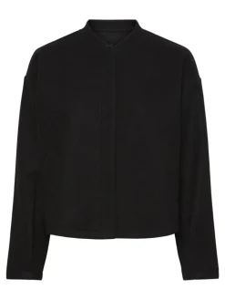 PCJOLENE LS BOMBER NOOS black