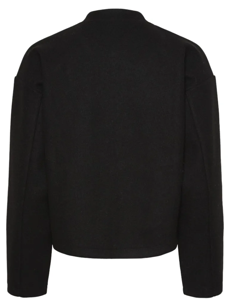 PCJOLENE LS BOMBER NOOS black