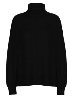 PCMALOU LS ROLLNECK KNIT NOOS BC black