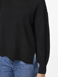PCMALOU LS ROLLNECK KNIT NOOS BC black