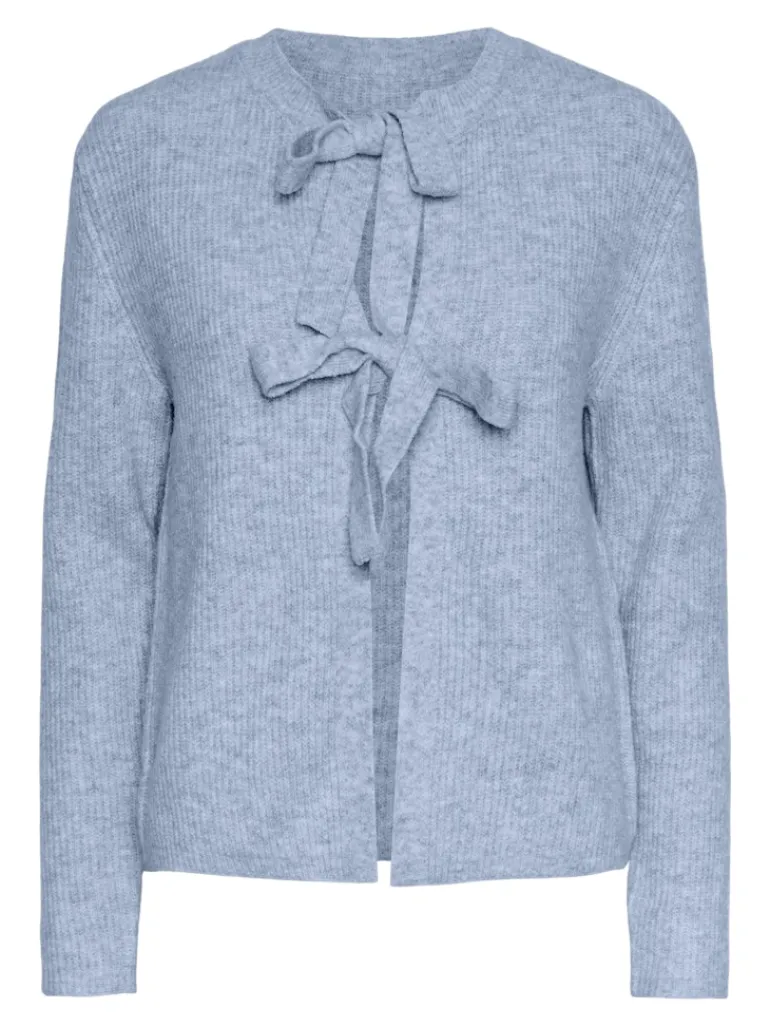 PCSILLY LS REV TIE KNIT NOOS BC cashmere blue