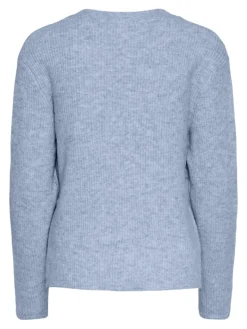 PCSILLY LS REV TIE KNIT NOOS BC cashmere blue