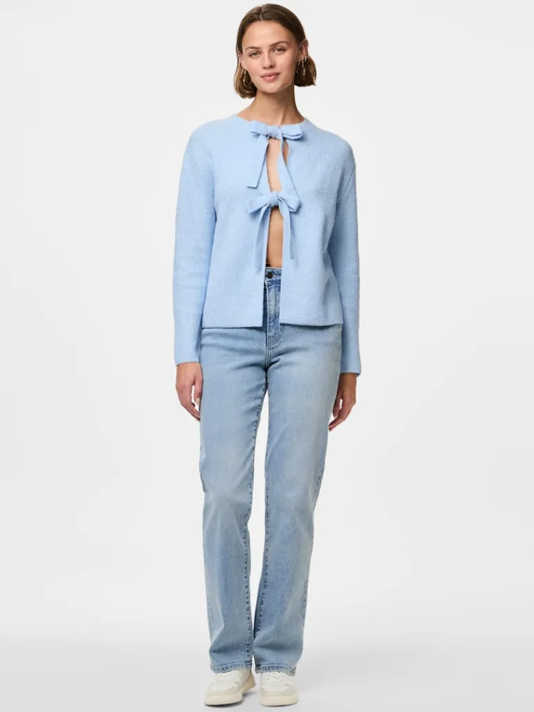 PCSILLY LS REV TIE KNIT NOOS BC cashmere blue