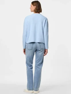 PCSILLY LS REV TIE KNIT NOOS BC cashmere blue