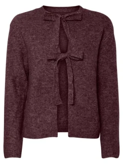 PCSILLY LS REV TIE KNIT NOOS BC tawny port