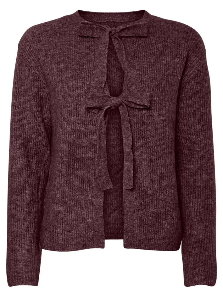 PCSILLY LS REV TIE KNIT NOOS BC tawny port