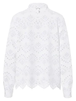 PCVILDE LS SHIRT WVN NOOS bright white