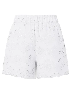 PCVILDE MW SHORTS WVN NOOS bright white