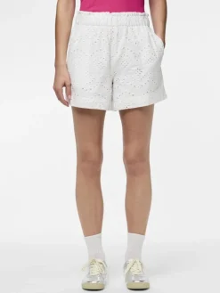 PCVILDE MW SHORTS WVN NOOS bright white