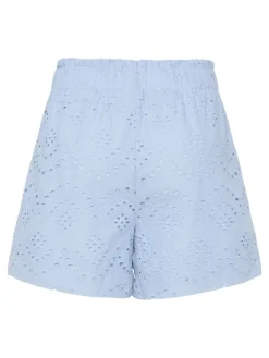 PCVILDE MW SHORTS WVN NOOS cashmere blue