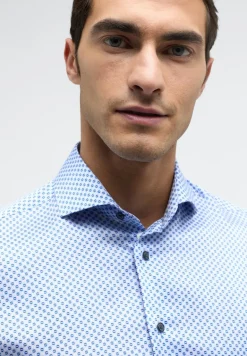 Performance Shirt Stretch Langarm blau