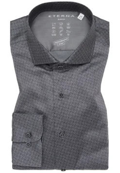 Performance Shirt Twill Langarm grau