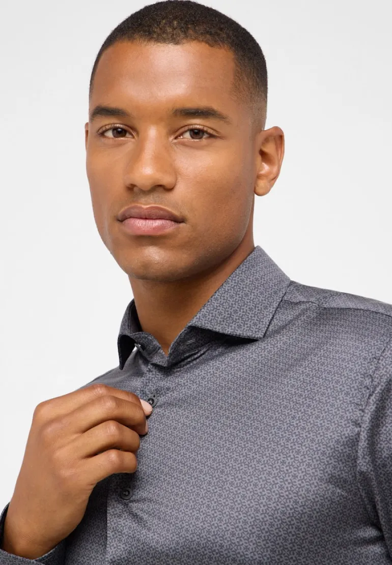 Performance Shirt Twill Langarm grau