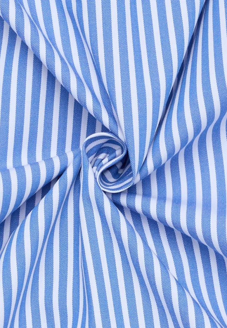 Performance Shirt Twill Langarm mittelblau